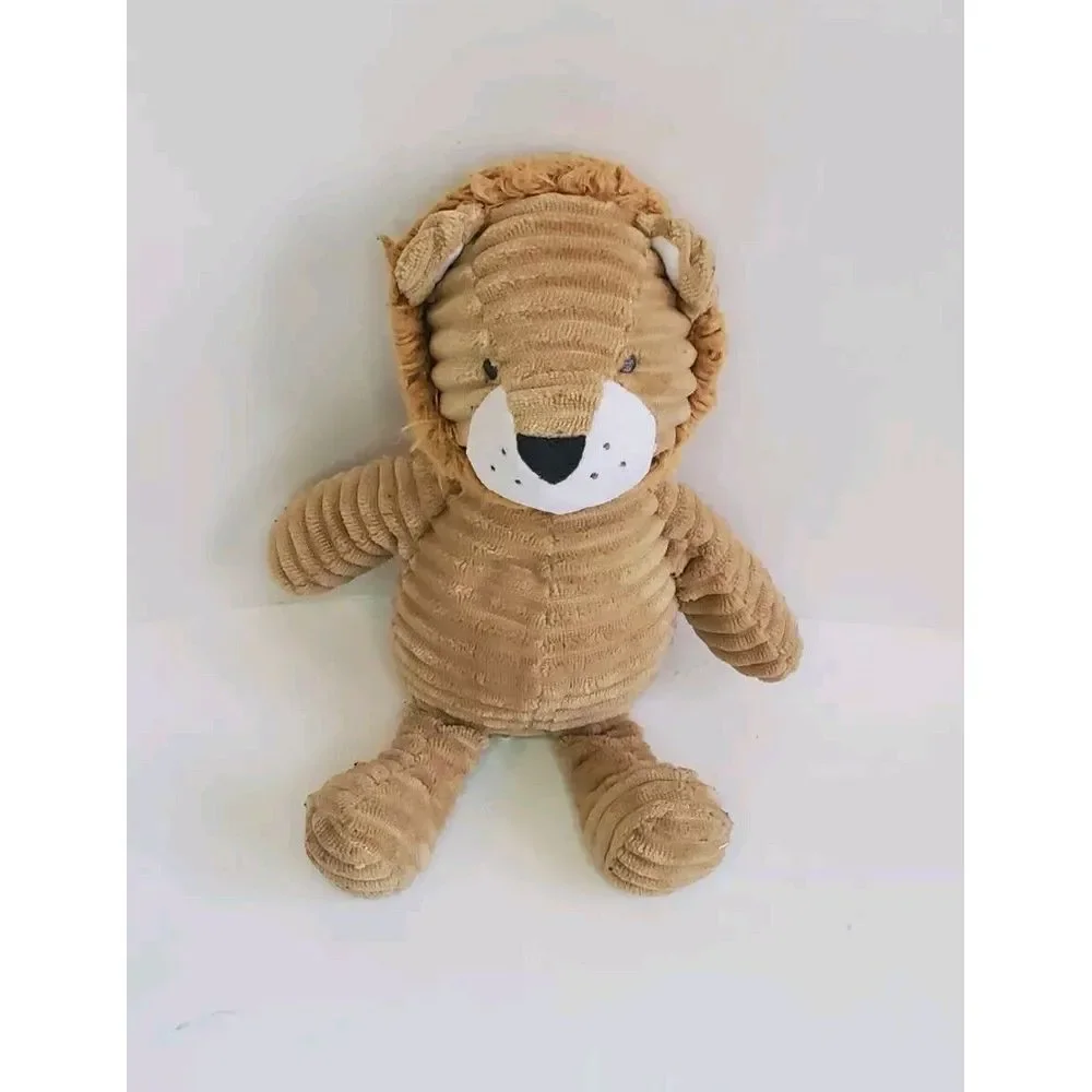 Carters Lion‎ Plush Tan Brown Corduroy Ribbed 10
